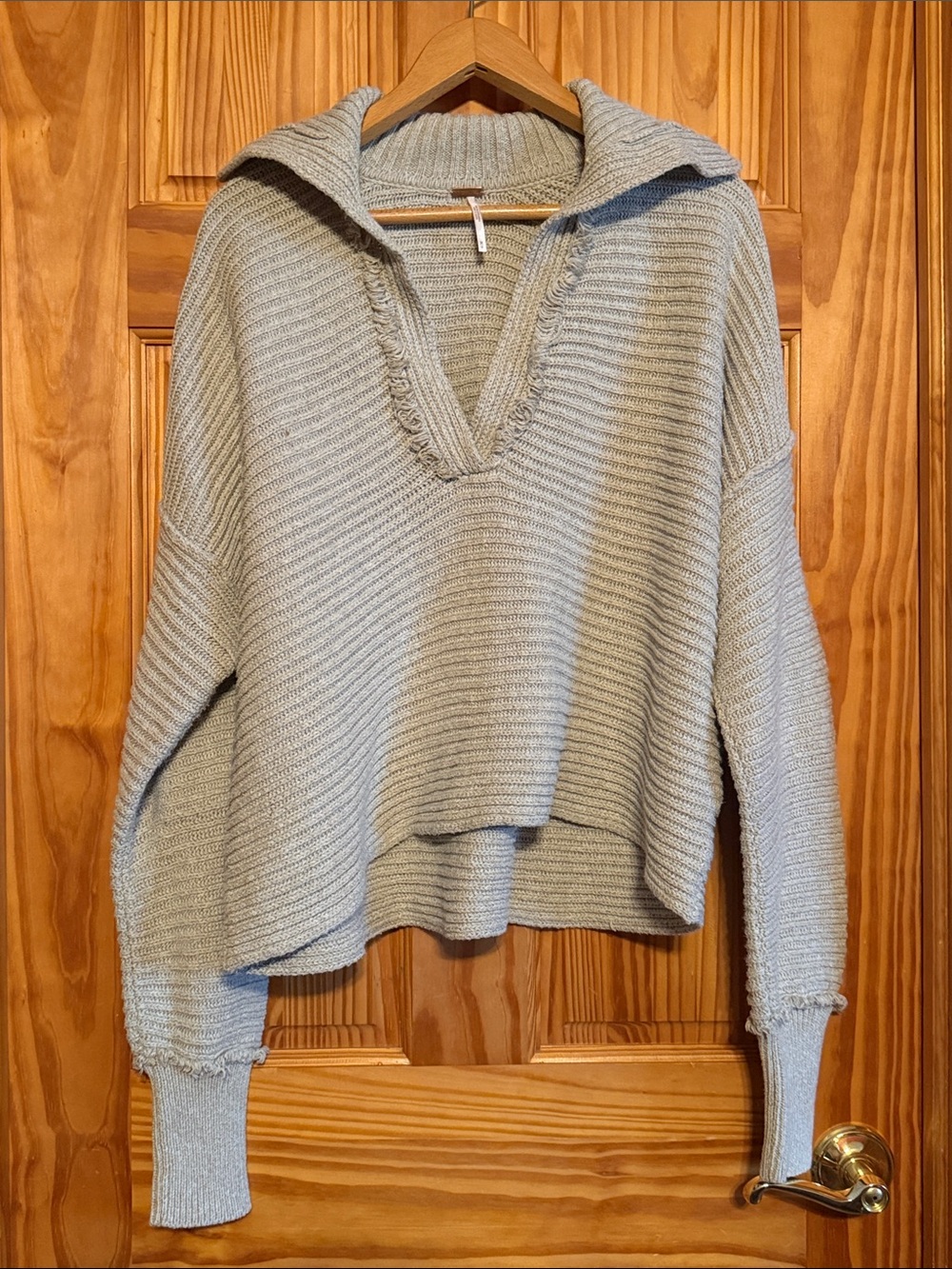 Free People Marlie pullover sweater in a neutral beige
